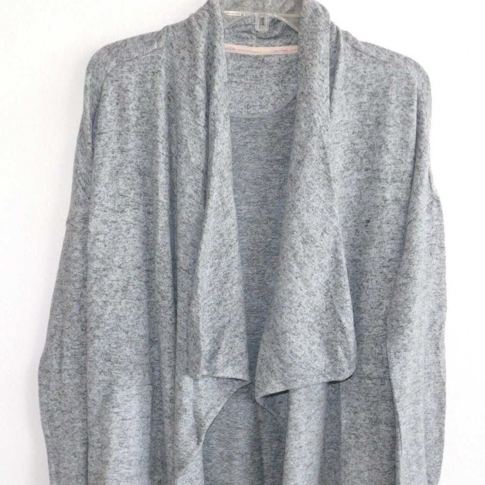 NEW!!! Calvin Klein Marled Long Sleeve Open Front - Picture 2 of 6
